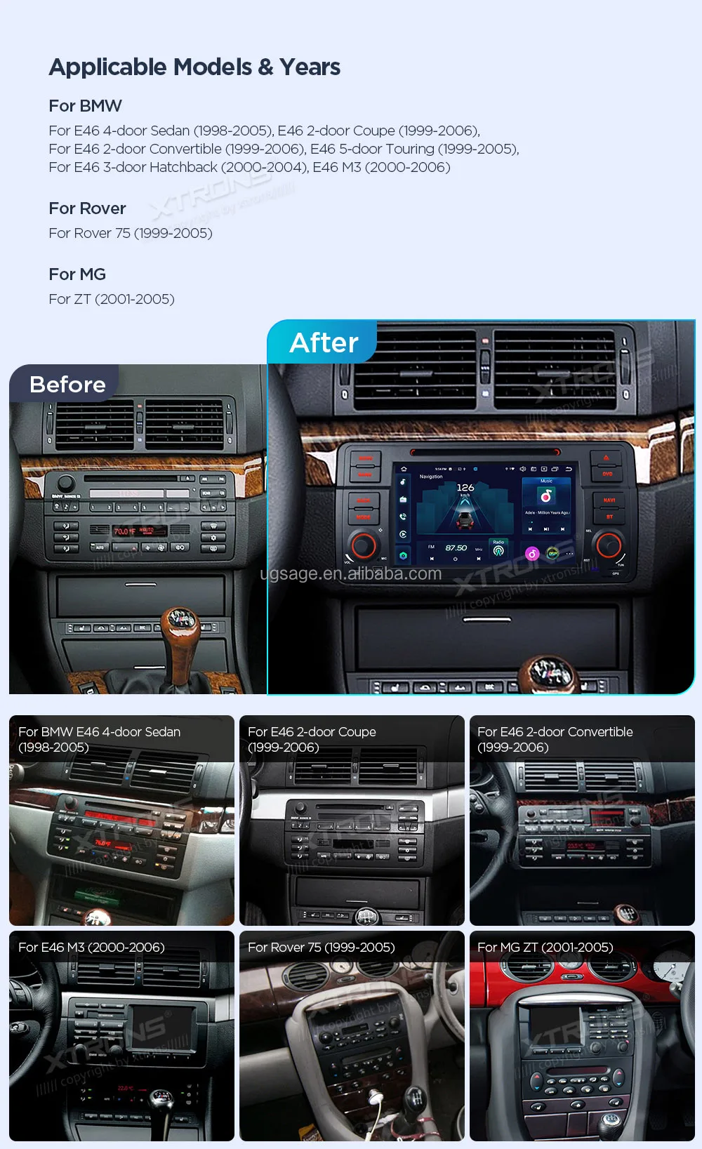 Xtrons 7" Car Cd Player Octa Core 8+128gb Carplay Android Auto Dsp 4g