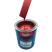 C168 Glistening Red Pearl Car Paint Corrosion-Resistant Acrylic Plastic Liquid Coating Model with Salt Spray Rust Protection