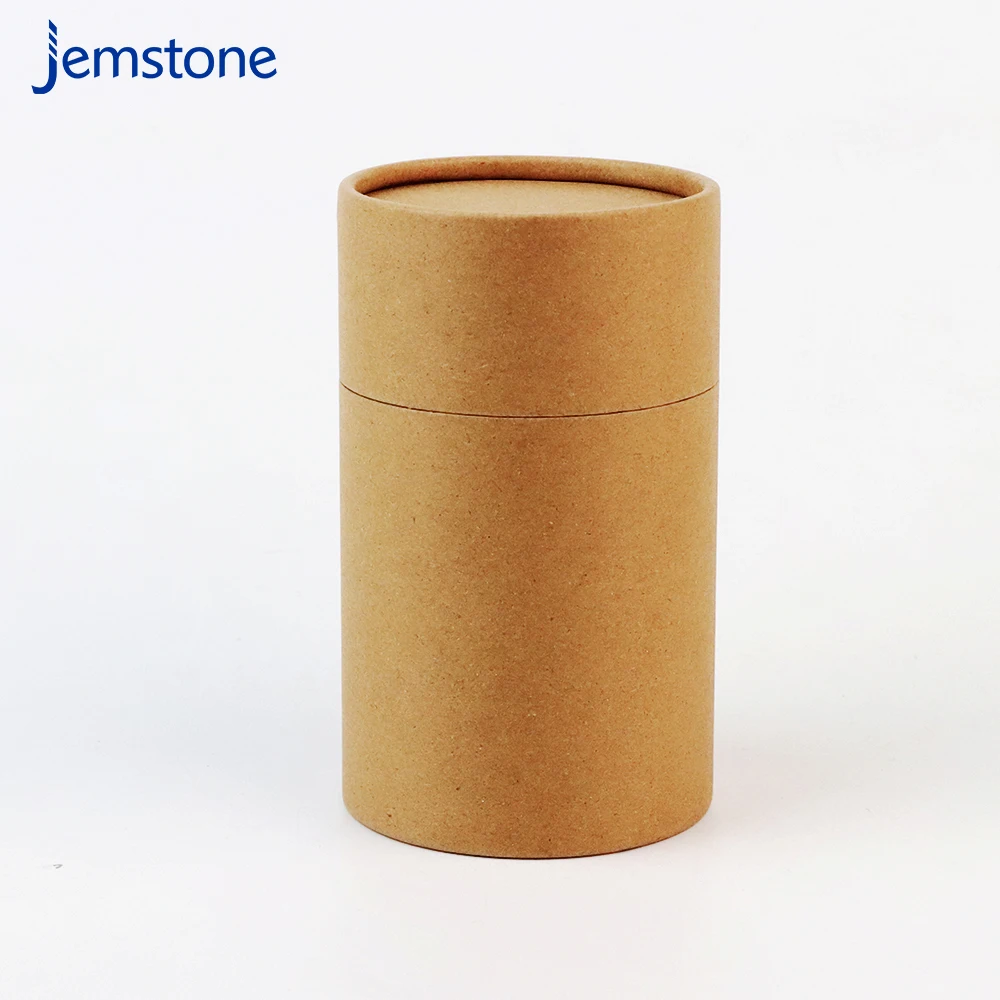 Plain Cylinder Kraft Biodegradable Cardboard Boxes Cylindrical Paper Tube Aluminium Foil Paper Inside Cardboard Paper Tube
