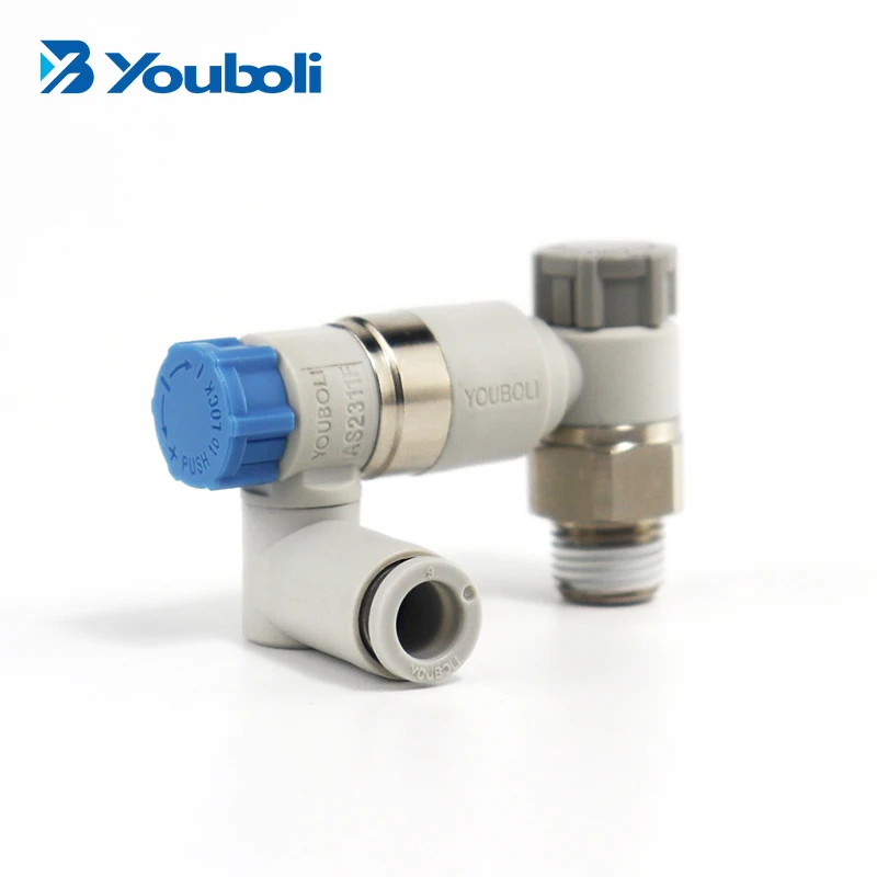 YOUBOLI Dual Speed Controller Kvalitet Push-lock Type Ventiler One-Touch Fitting ASD-A