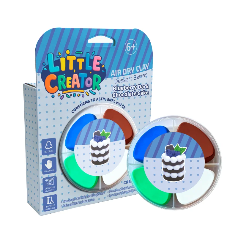 工場直供給「リトル・クリエイター デザートシリーズ」エアドライクレイキット：6歳以上のお子様向け、無毒・非粘着性のDIYクラフトギフト
