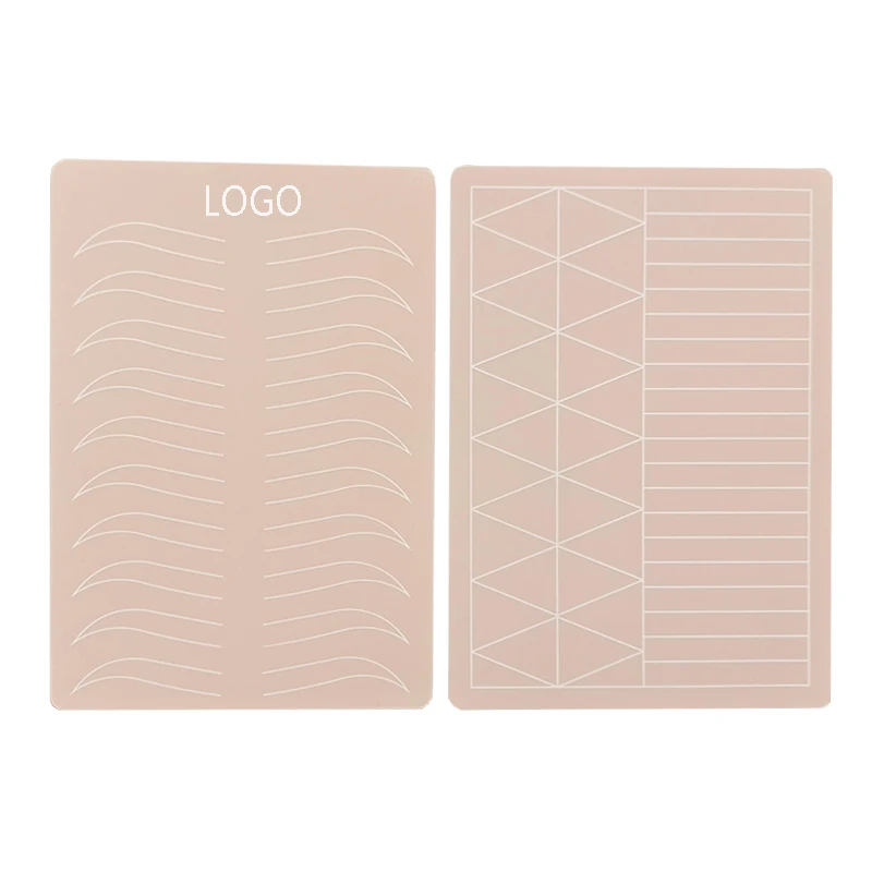 Оптовая продажа, OEM логотип, микроблейдинг, тренировочная кожа, розовые брови, тату PMU, тренировочный лист для Омбре, порошок, брови, обучение