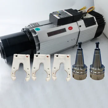 24000rpm ATC Spindle 9KW Long Nose ISO30 Automatic tool change ATC CNC Air Cooling Spindle GDL143X133-9