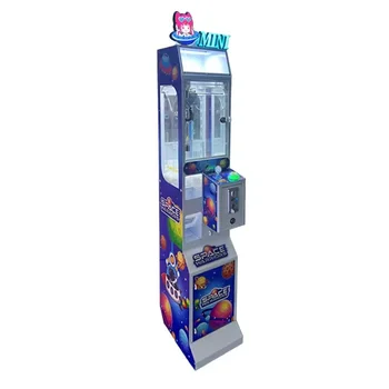 Mega Mini Claw Machine Small Toys Crane Vending Arcade Prizes Doll Gift Candy Coin Operated Game Machine With Bill Acceptor