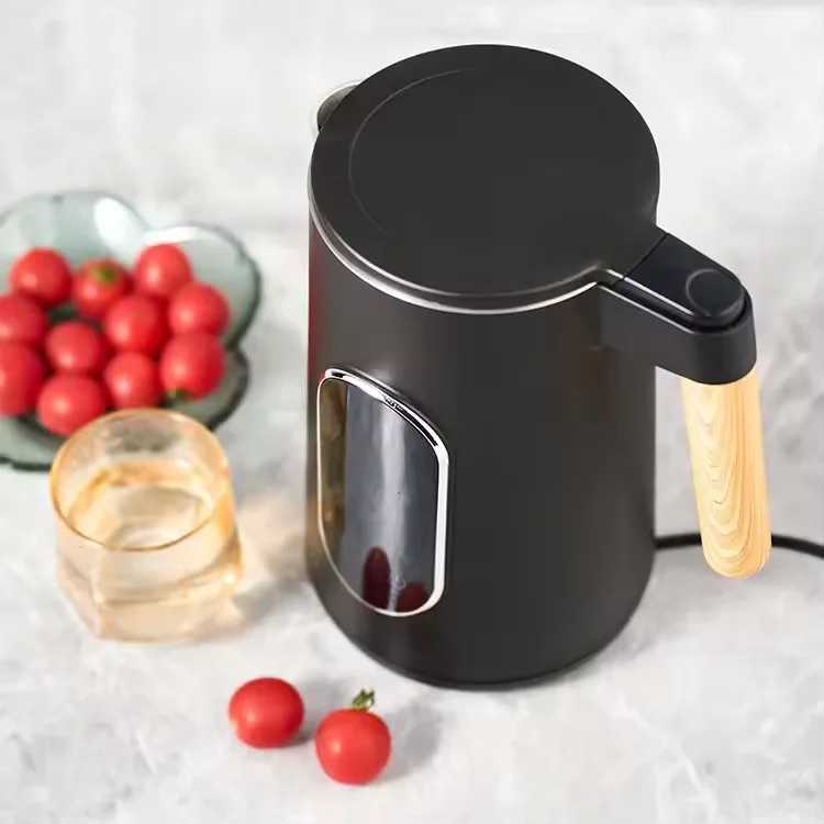 Digital Control Electric Water Kettle Led Digital Screen Smart Kettle Electric with Wooden Handle