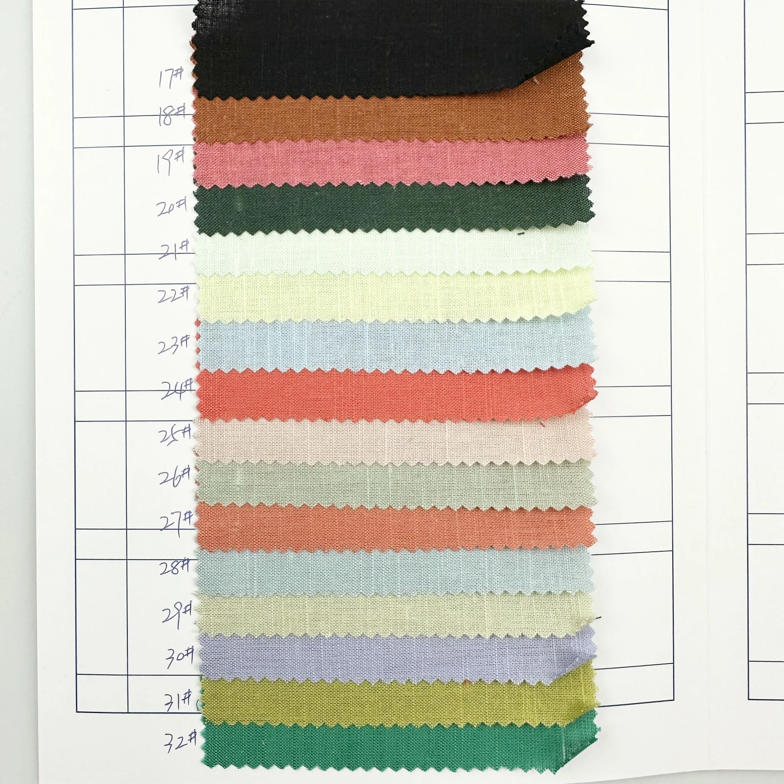 Natural Organic 30tencel 30 Linen 40 Cotton Fabric Customized For