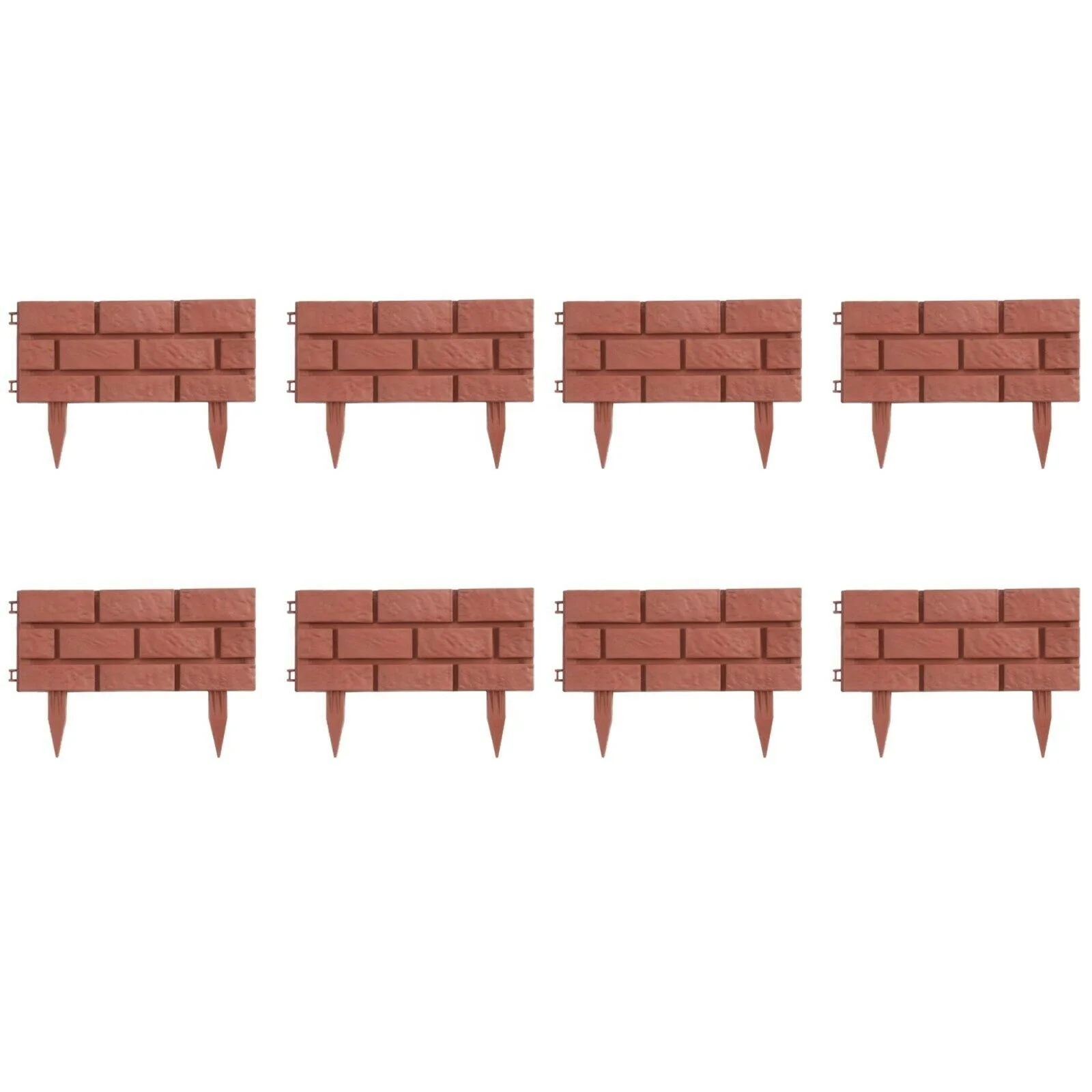 Outdoor Interlocking Assemble Easily Brick Grass Garden Border Fence Plastic Lawn Edging
