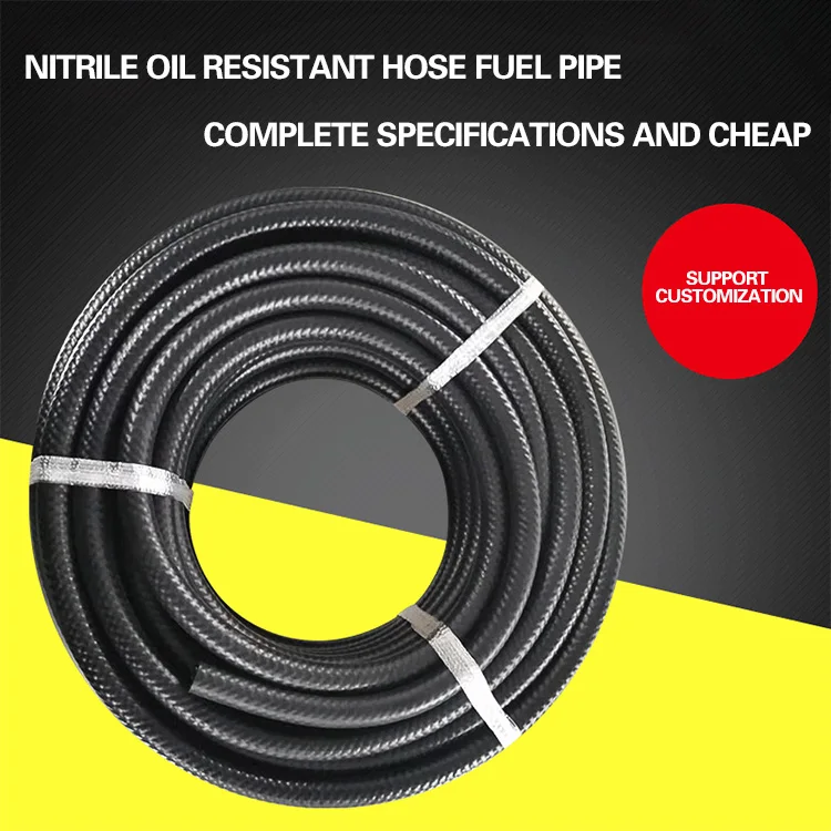Customized Size Nbr Hose Diesel Flexible Braided Oem Rubber Fuel Line