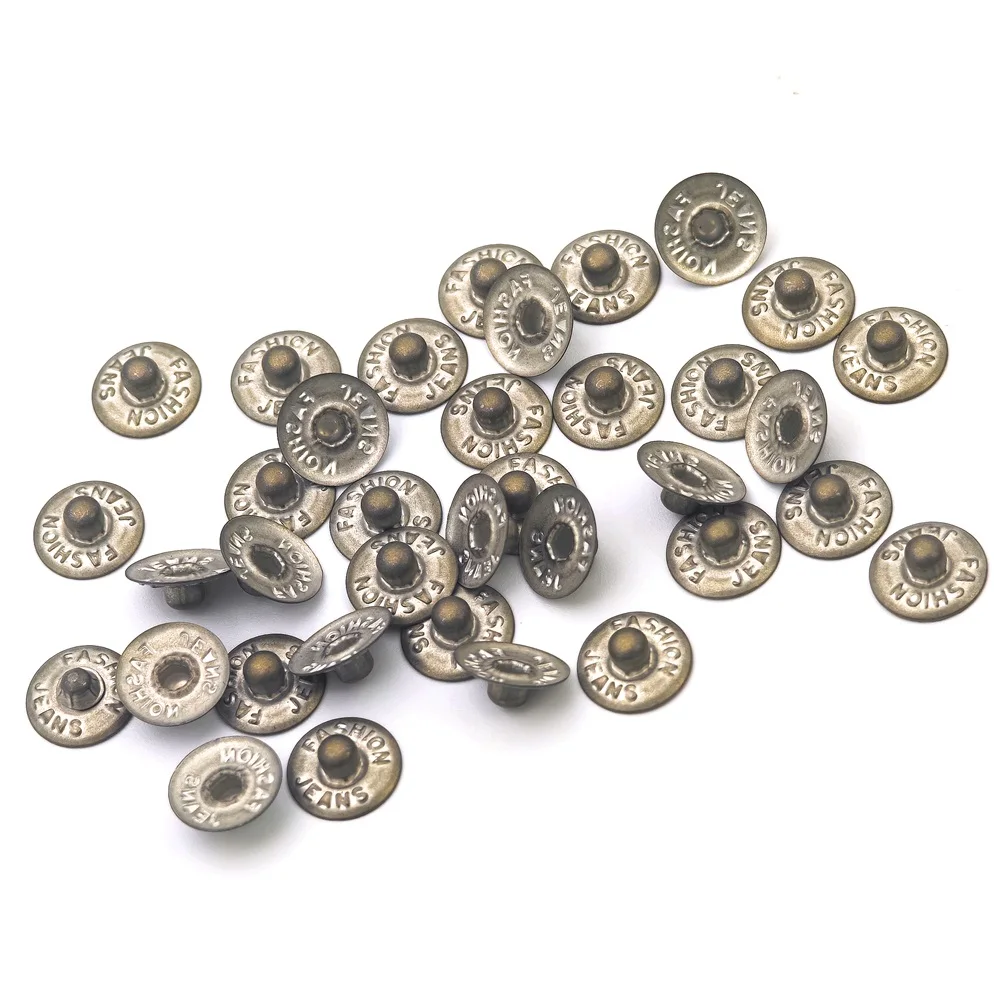 Пистолет для одежды из нержавеющей стали железная латунная кожаная джинсовая кепка с логотипом заклепки джинсов металлические соломенная шляпа