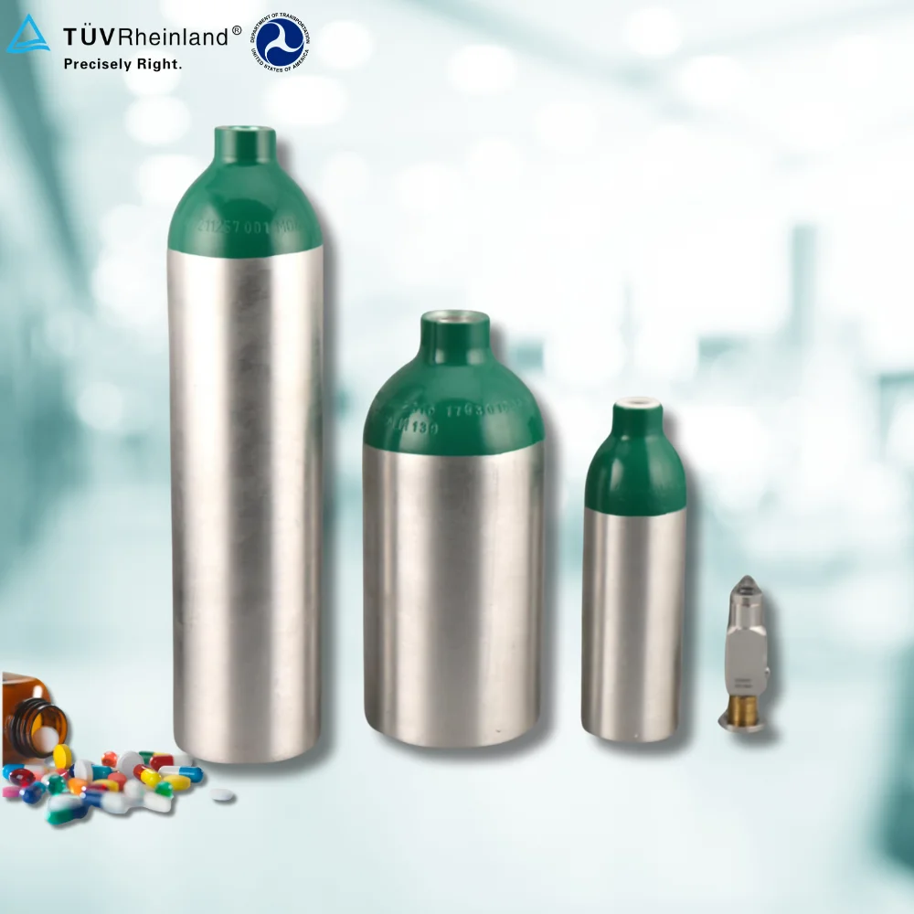 ZX DOT MD ME ML6 M6 M22 M60 M90 Aluminum Medical Oxygen Cylinders