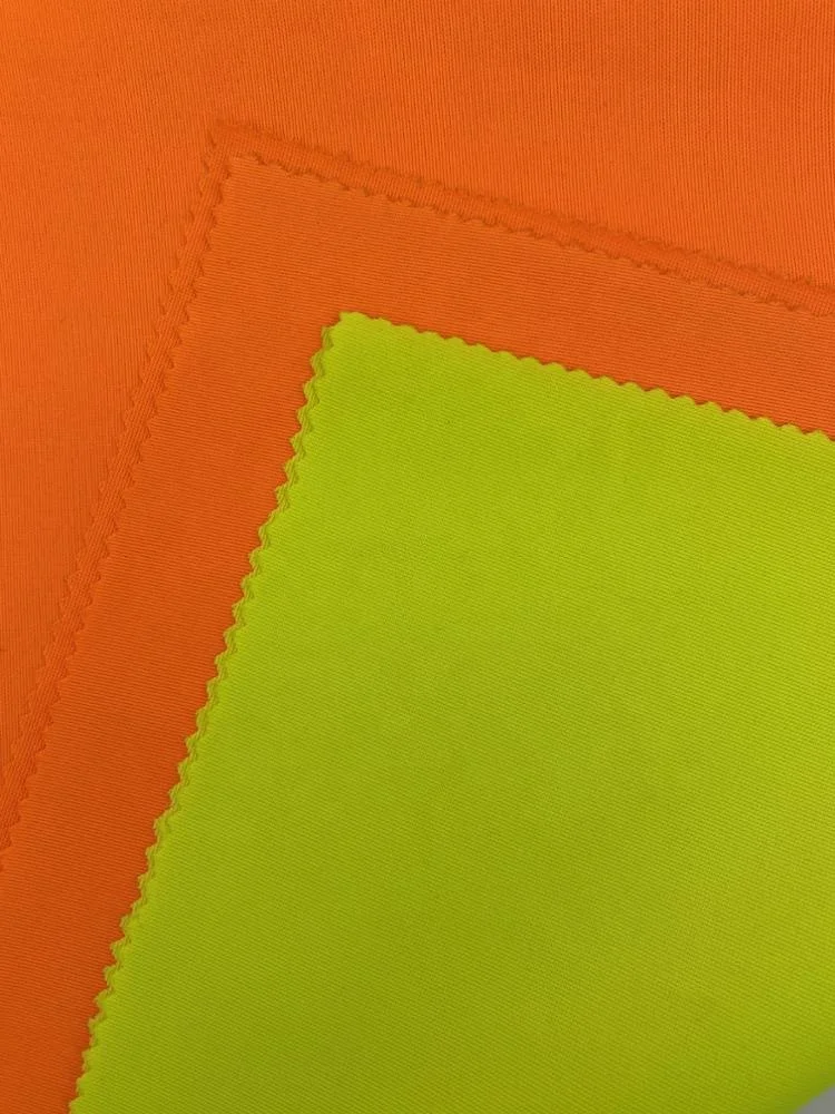 
100% полиэстер HI-VIZ флуоресцентные светоотражающие ткани для строительный шлем безопасности светоотражающий жилет 