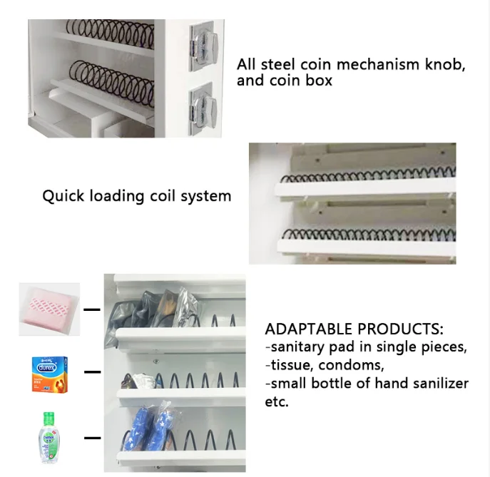 Mechanical Coin Operated Condom Sanitary Tampon Mini Vending Machines Buy Mechanical Vending