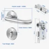 Type C double-curved split lock - 58 lock body