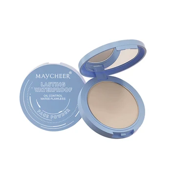 Maycheer High Quality Hot Sale Cosmetic Face Makeup Powder 3 Colors Popular Long Lasting Waterproof Matte Compact Pressed Powder