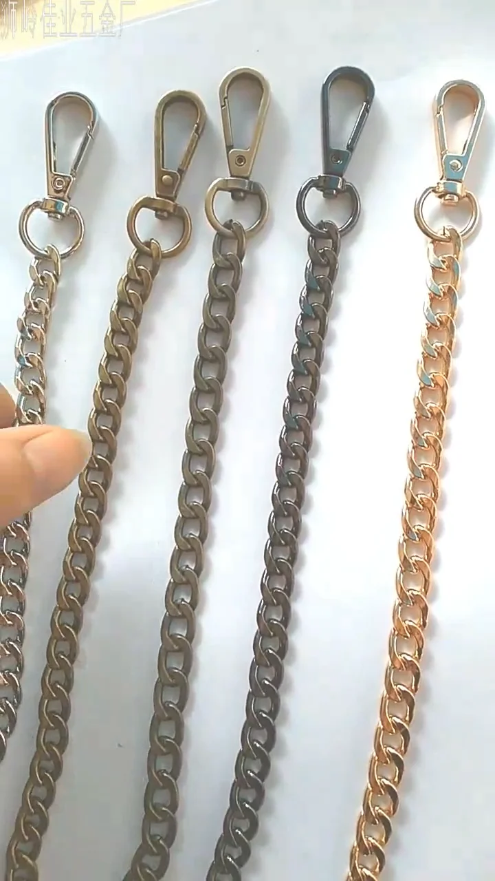 Diy Lady Shoulder Gold Silver Chains Women Han Bags Handle Strap Chains