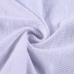 Китай, Новая Модная белая ребристая трикотажная тянущаяся ткань из японского полиэстера для платья