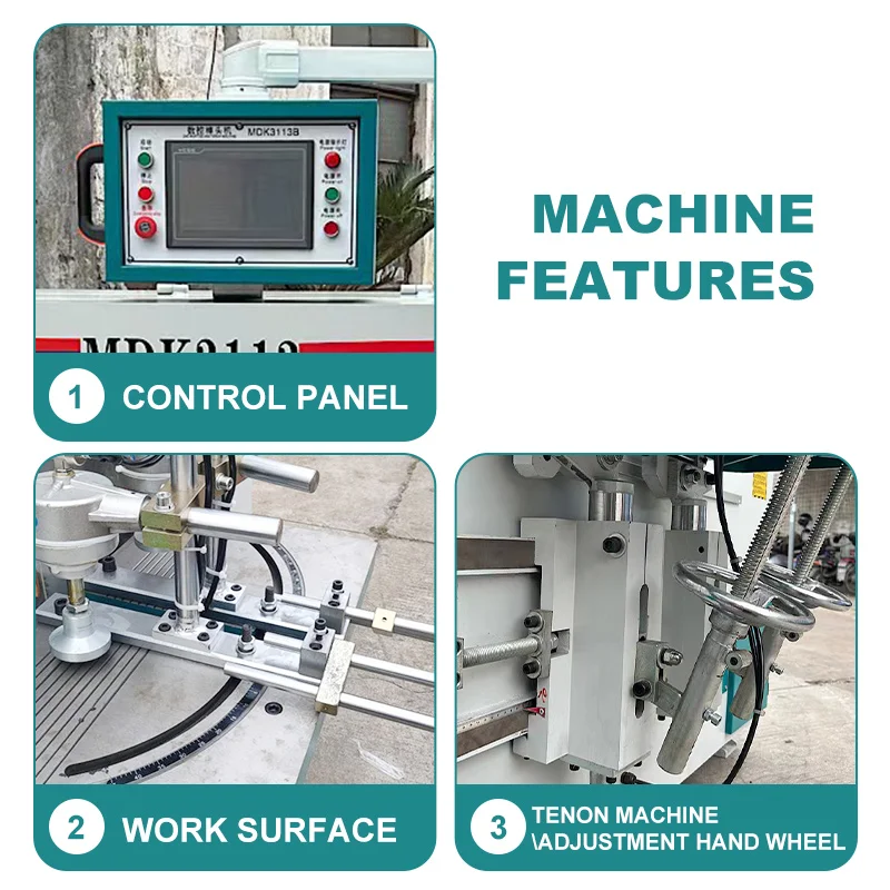 Cnc Woodworking Tenoner and Mortise Machine Cnc Automatic Dovetail Tenoner Machine