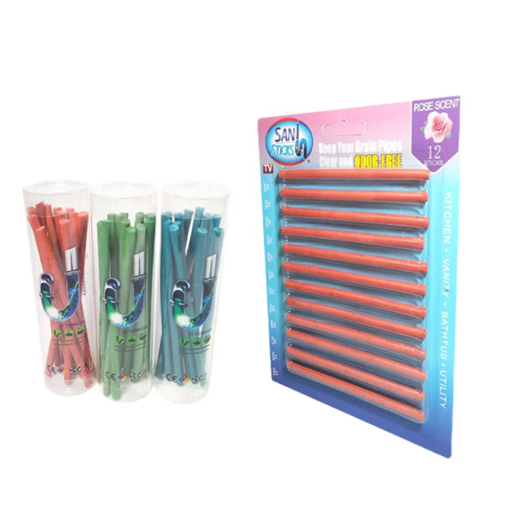 12/set Pipe Cleaning Sticks Oil Decontamination Kitchen Toilet