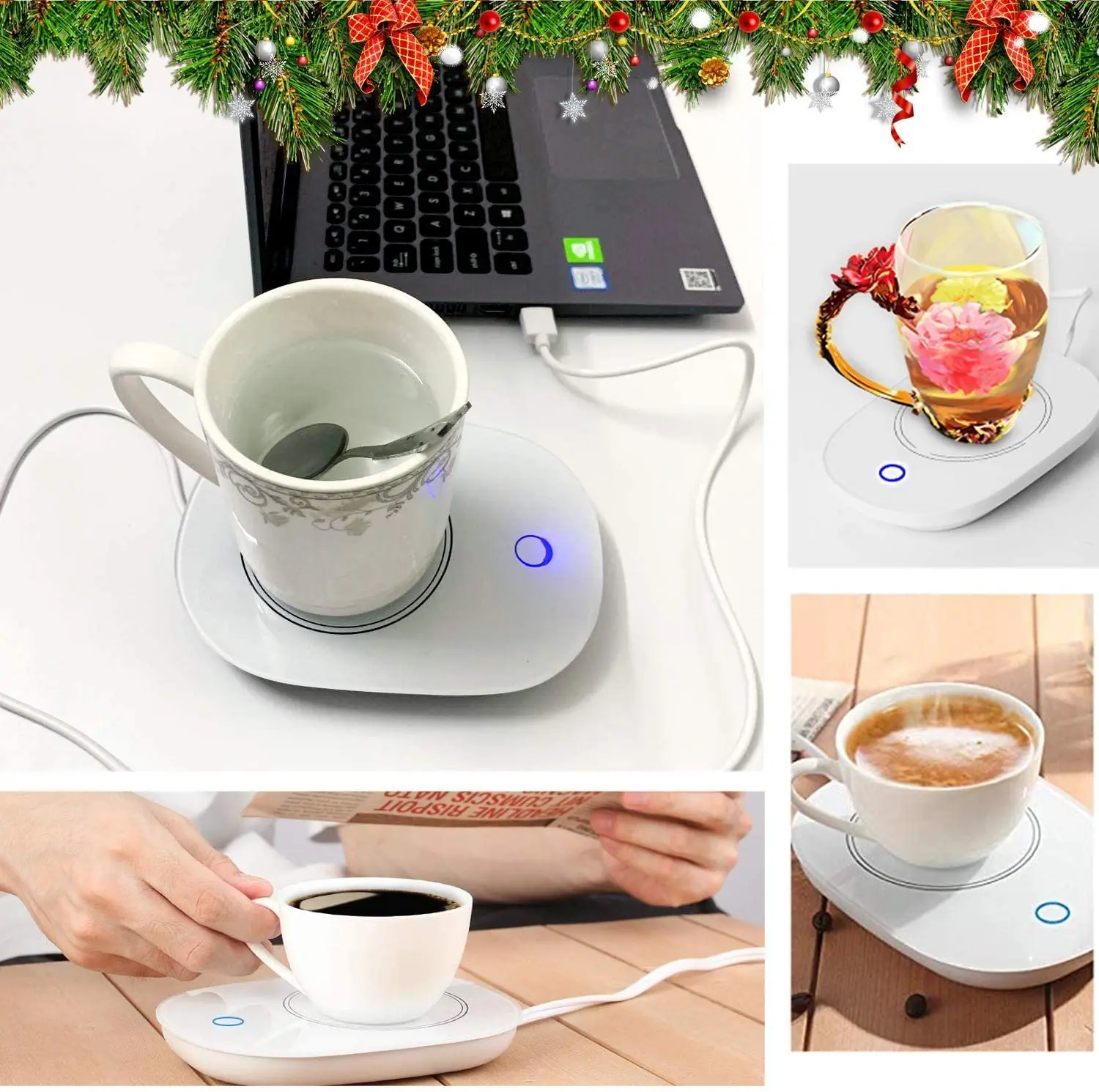 Usb Coffee Mug Warmer For Desk, Usb Tea Cup Warmer Coaster Usb , Smart  Magic Electronic Electric