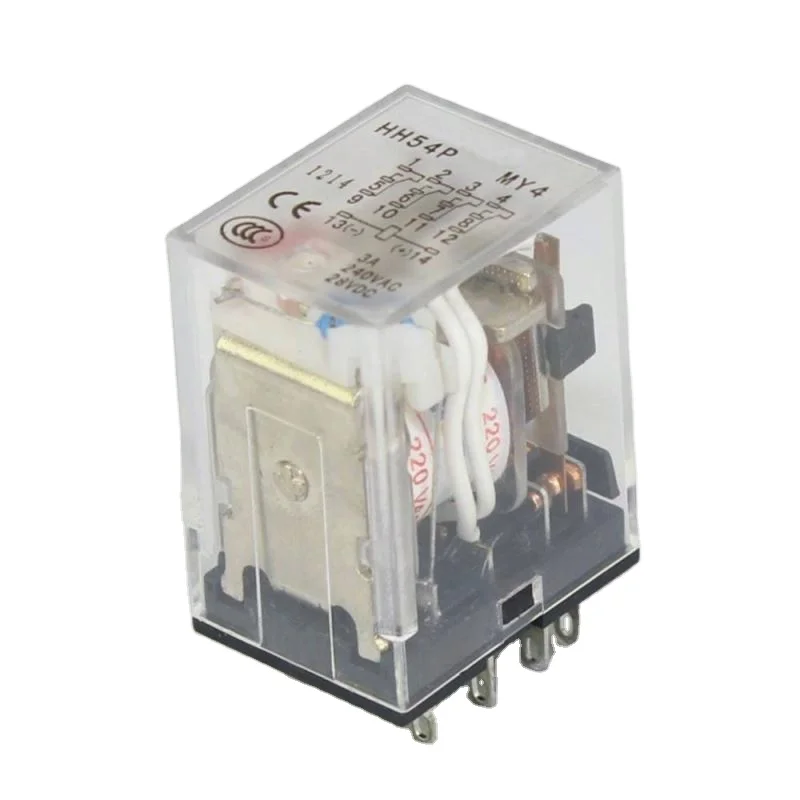 Relè PCB Uxcell HH54PA – Bobina 24V DC, Contatti 5A 240VAC/28VDC, 14 Pin 4PDT