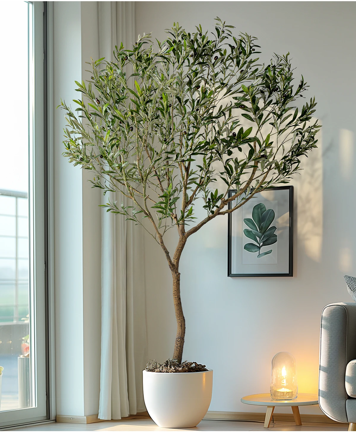 product artificial plants olive trees garden decoration high quality 2meters large home decor olive tree-11