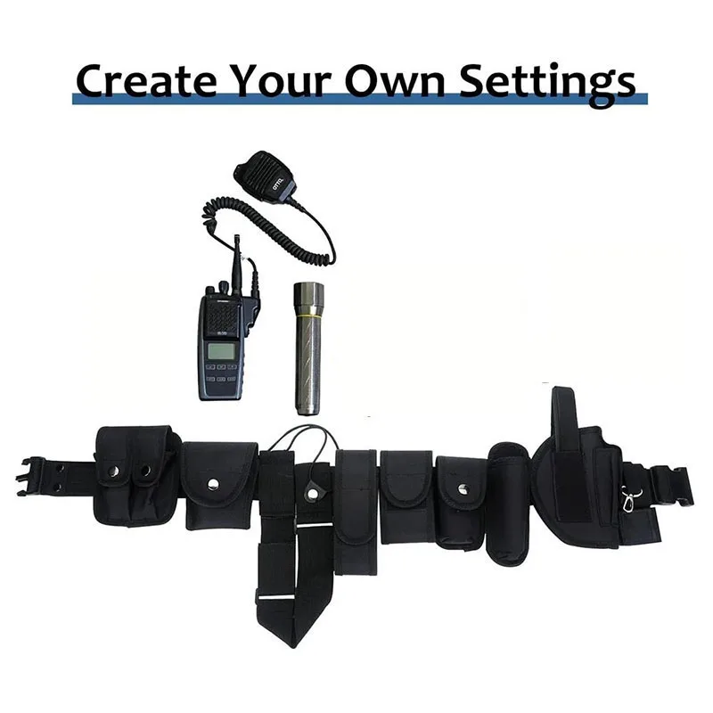 Duty Belts Training Tactical Modular Equipment Security Utility Belt with Components Pouches Bags Holster Gear Security Belts