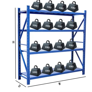 industrial storage rack Warehouse Racking System custom estanteria boltless prefab longspan industrial 4 shelf medium duty