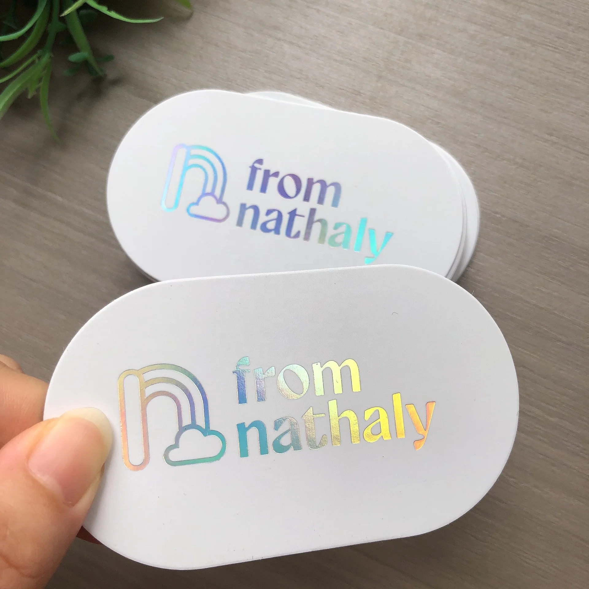 holographic foil card Plastic Business cards with Holographic Foils – BcardsCreation main image 0