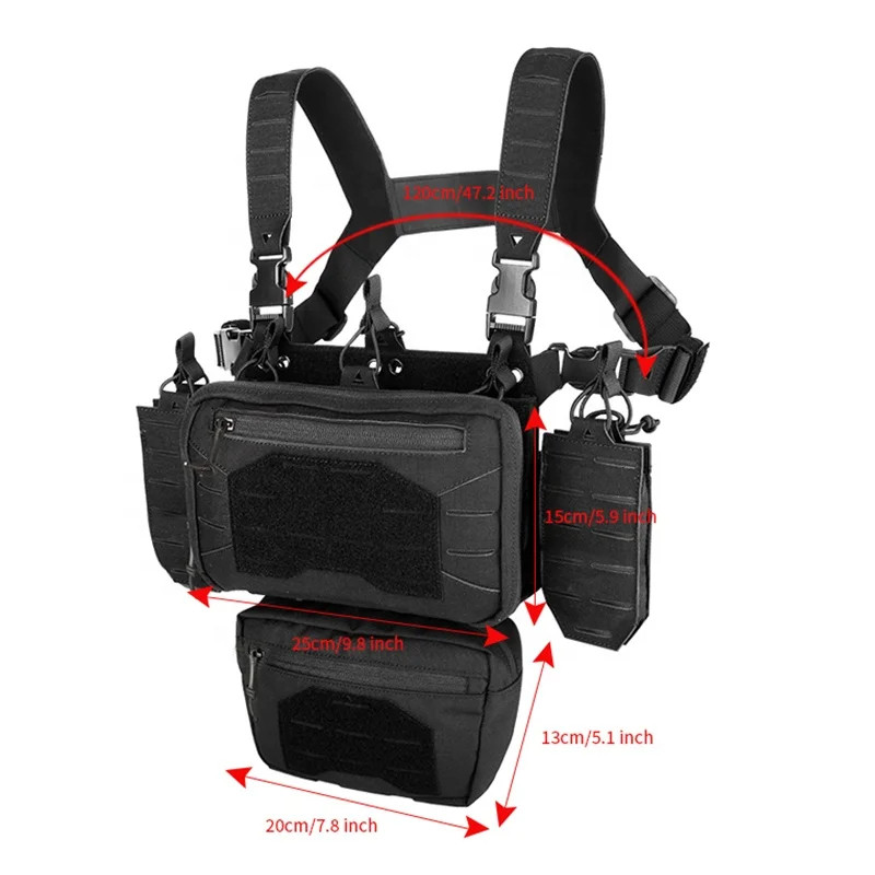 Оптовая продажа камуфляжный тактический жилет Yakeda Chaleco Tactico Molle нагрудная сумка для мужчин