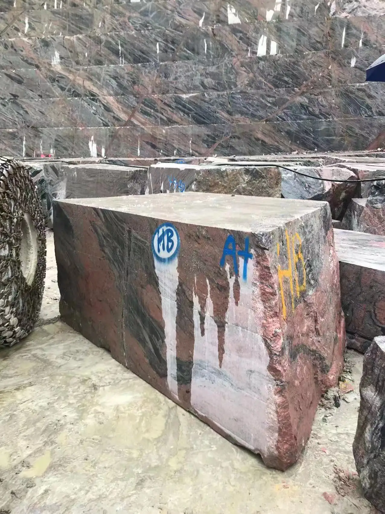 Cheaper Multicolor Red Granite Polished Rough River Granite Slab  for Outdoor Paving Indian Juparana Rosa Aurora Granite
