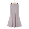 Falda midi violeta suave