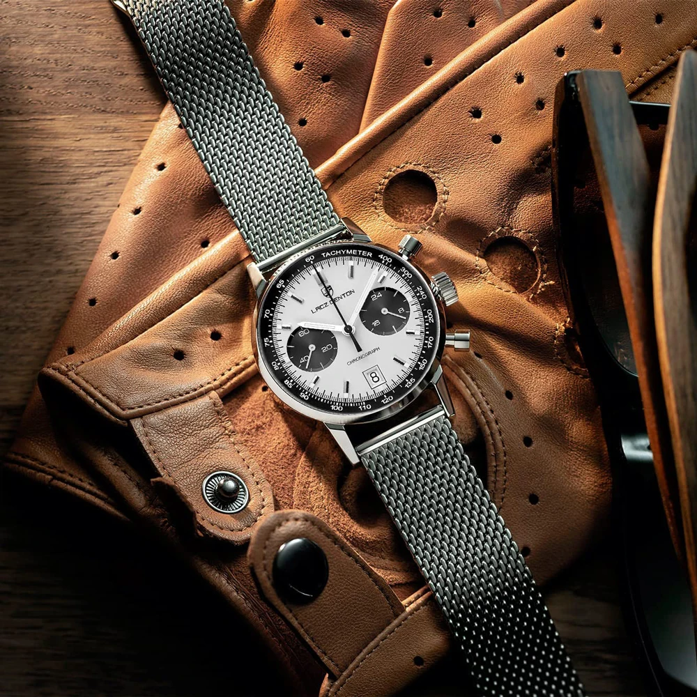 Lacz Denton 9109 Chronograph 40mm Size And Stainless Steel Watches