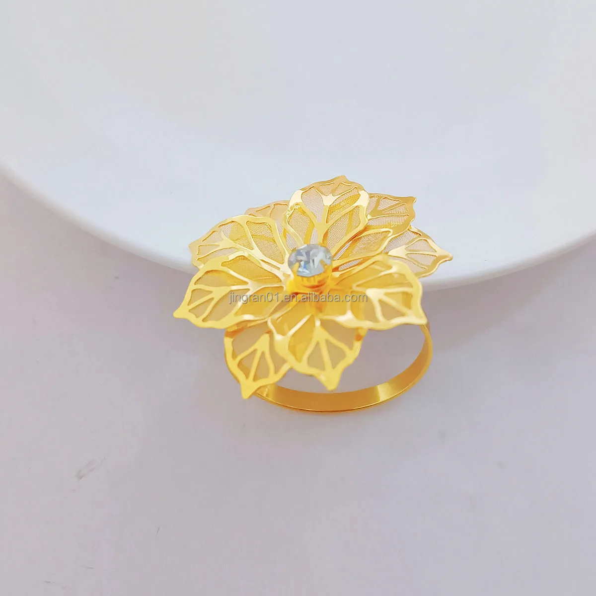 Wholesale Bow Tie Napkin Ring Cheap Metal Napkin Rings Holder Rose Gold