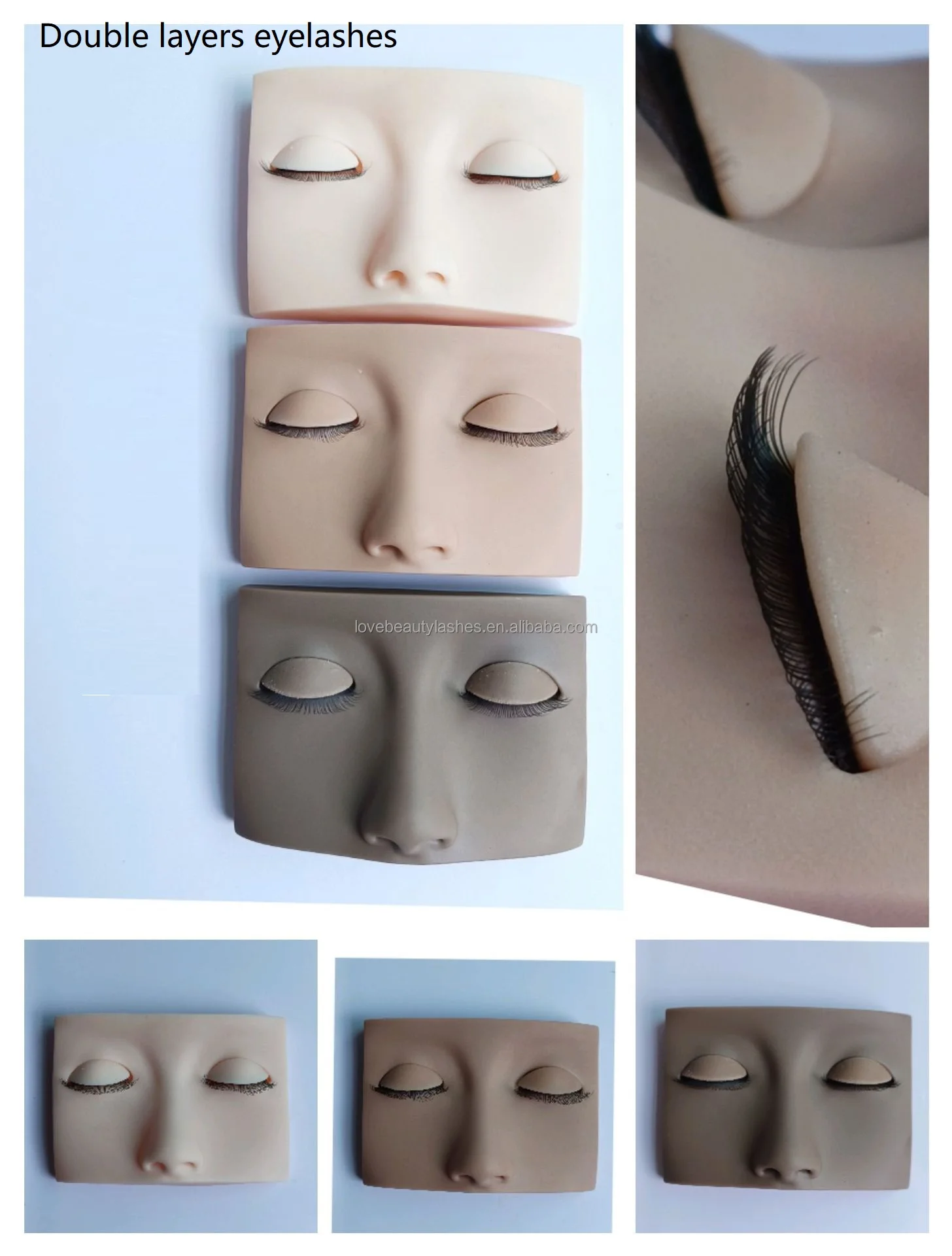 Factory Sale Simple Realistic Practice Mannequin Doll Head for Eyelash ...