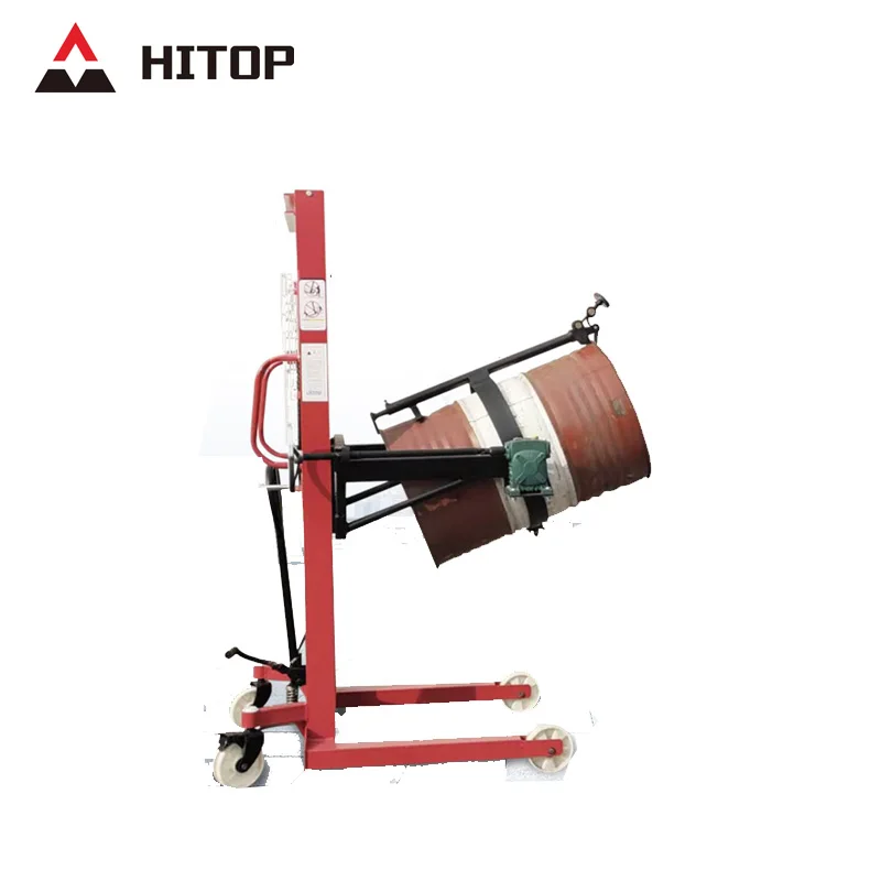 Container Stacker Hydraulic for Rolls Mini Lift 400Kg Fork Hand Truck Crane Electronic Drum Pallet