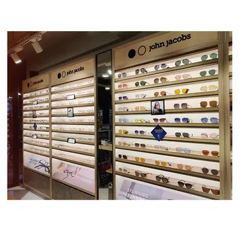 Brilliant Decor Concept Ideas Optical Shop Interior Decoration Design Eyewear Showcase Equipment Glasses Display Cabinets