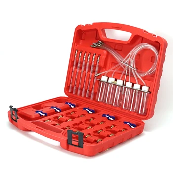 AB Tools Diesel Injector Flow Meter & Adaptor Kit – For 6 Cylinder Common Rail Leak Testing (31 Piece)