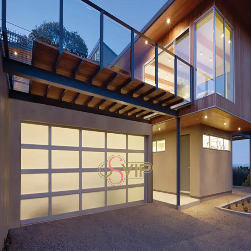 16x8 Garage Door Electric Modern Sectional Garage Door For Home