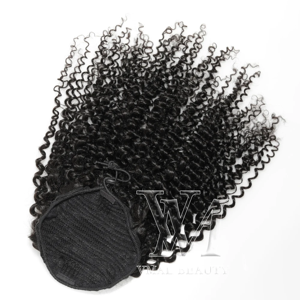 100 натуральные индийские человеческие волосы, натуральный конский хвост, эластичная лента на шнурке, Натуральные Прямые волосы для наращивания конского хвоста