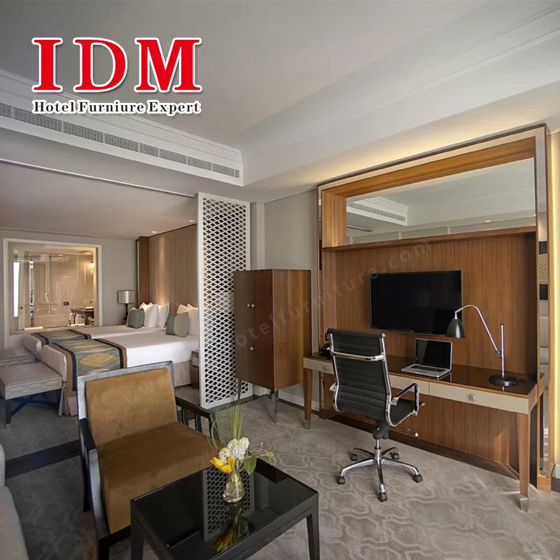 Custom Made Hotel Apartment Wooden Luxury Lobby Modern 5 Star Bedroom Room Furniture Set Hotel furniture