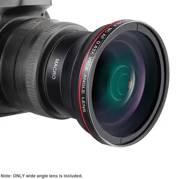 Neewer 52MM 0.43X HD Wide Angle Lens Macro Close-Up Portion Lens No Distortion Digital High Definition for  DSLR Camera detail image