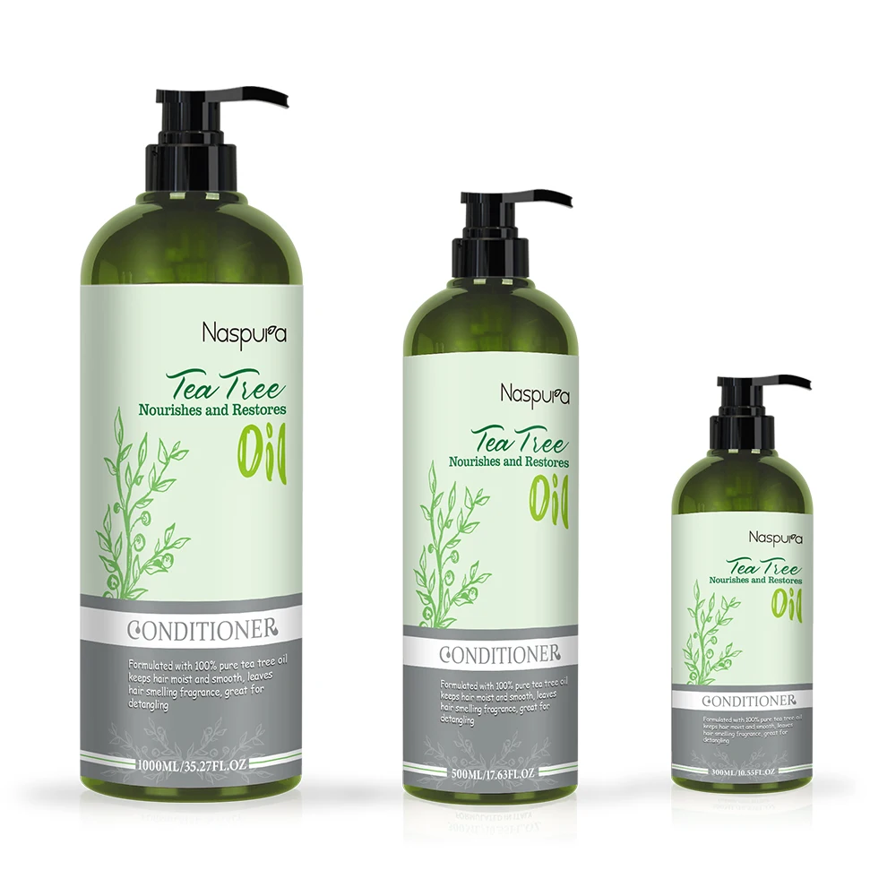 2021 new vegan natural  organic damage repairing hair treatment Tea Tree Oil Hair shampoo conditioner