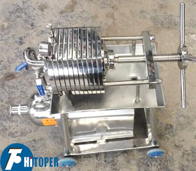 Roller Equipped Movable Mini Filter Press,Full Stainless Steel Plate-Frame Filter