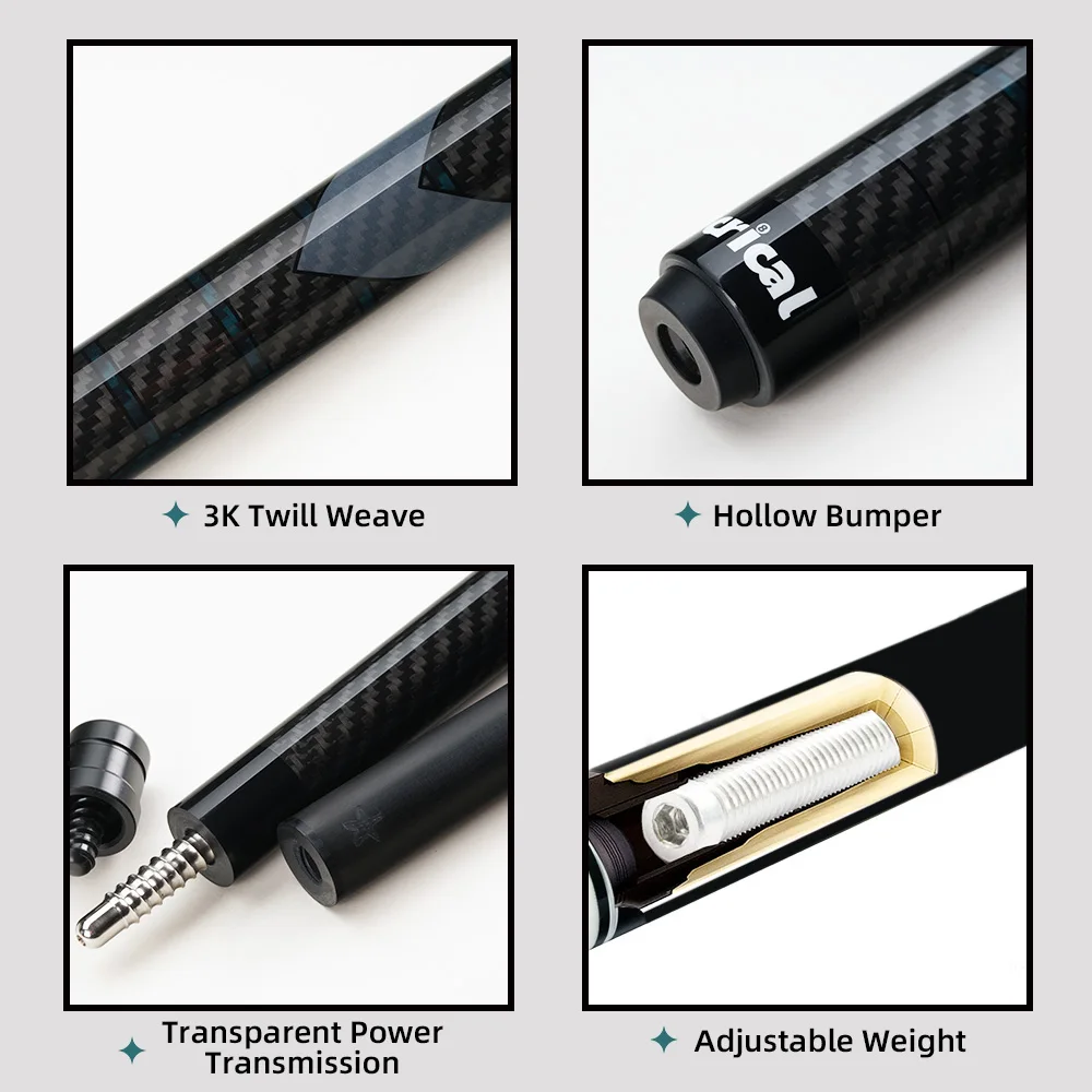 CRICAL CL-01 Carbon Fiber Pool Cue Stick - Professional Quality
