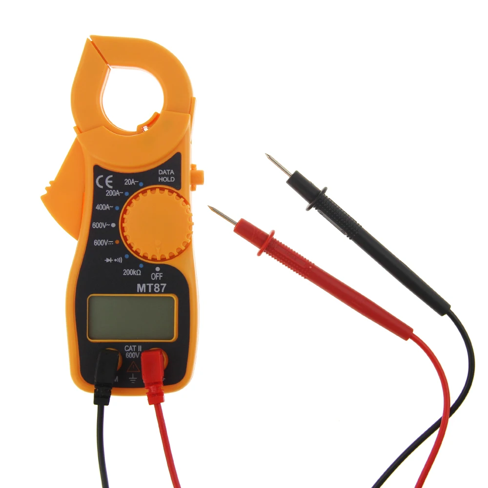 Электрический цифровой измеритель-зажим AC/DC/VC тестер напряжения тока цифровой мультиметр MT87