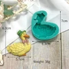 Molde de Silicona para Pastel de Pato, Color Verde