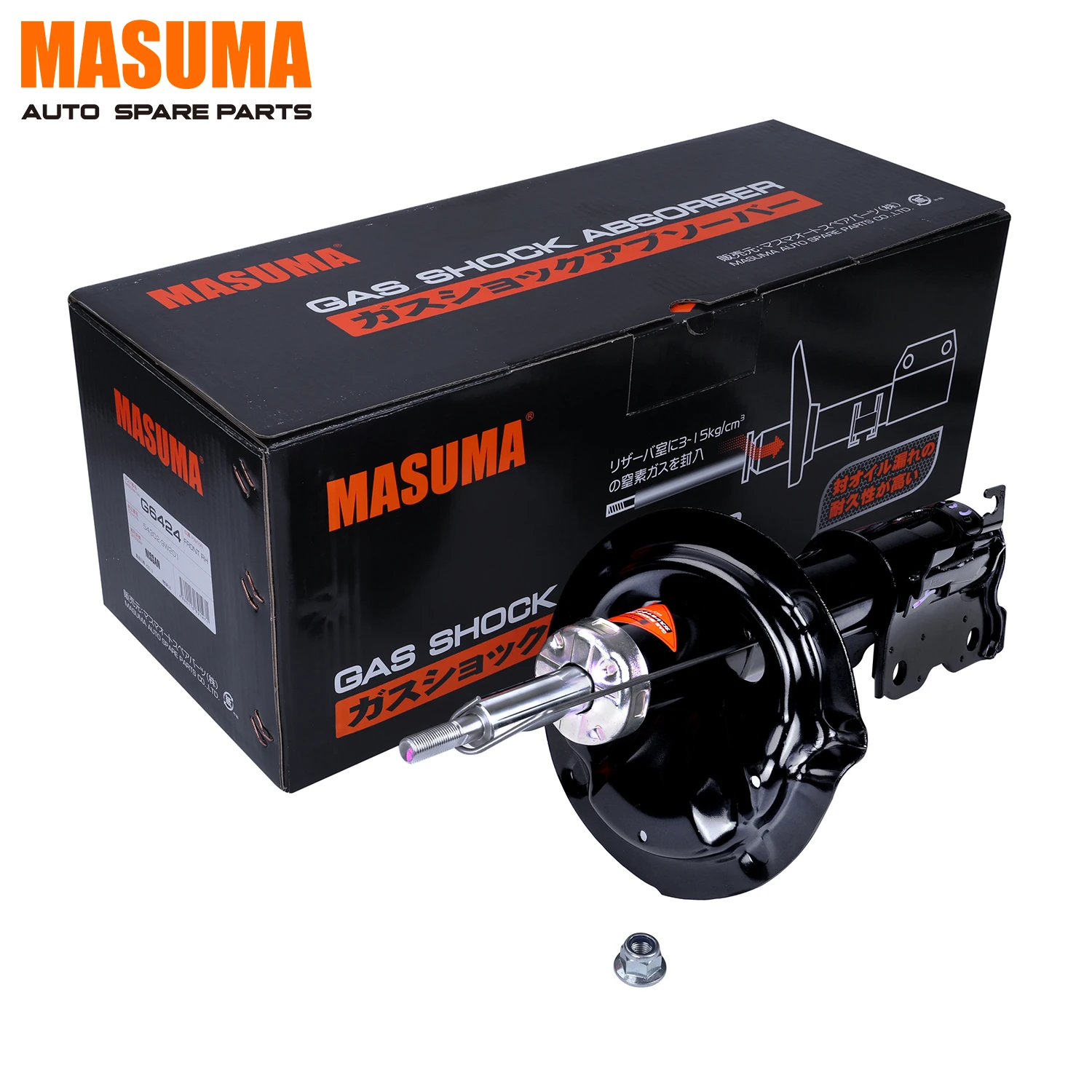 G6424 MASUMA Suspension parts Front Axle right Shock Absorber 