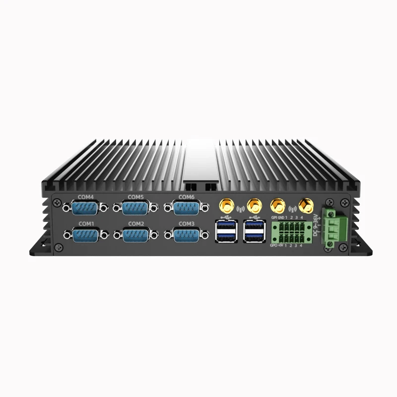 Dual LAN Display Mini Fanless PC RS485 Mini Embedded Computer with AU US CN Plugs New Product