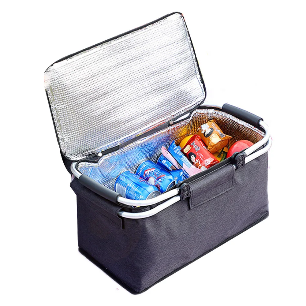 Good Quality 2 Sturdy Handles Storage Basket For Picnic Travel Camping