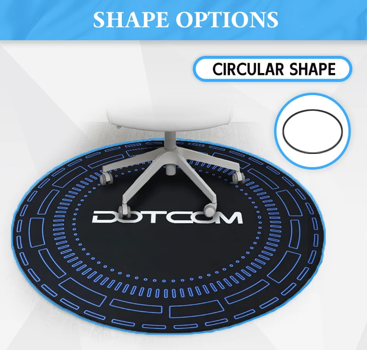 Non Slip Gaming Chair Mat with Logo Made of Nylon for Floor Protection manufacture